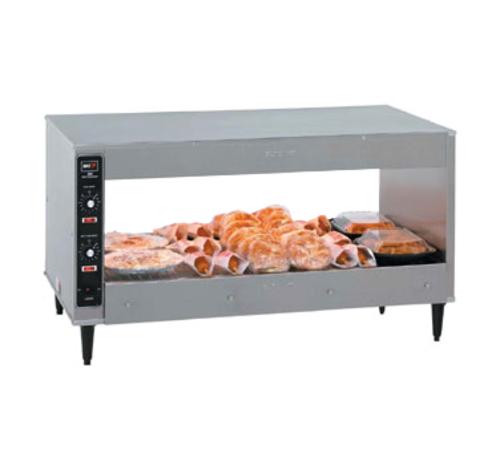 BKI SM-39 39" W x 25" D Stainless Steel Countertop 1 Flat Shelf Sandwich Warmer - 120 Volts