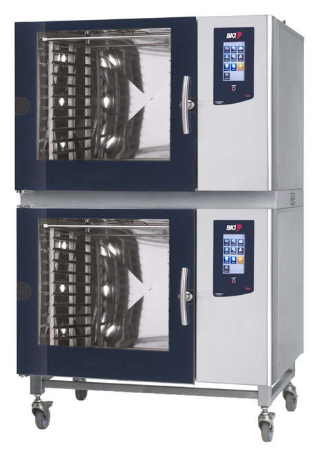 BKI CLBKI-62-62E 20 Hotel Pan Full Size Stainless Steel Boilerless Electric Double Stacked 62 Series Combi Oven - 208 Volts 3 Phase