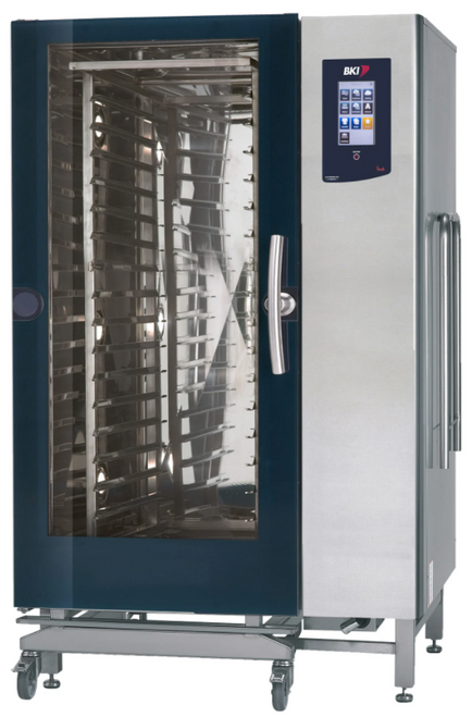 BKI CLBKI-202G-NG 30 Hotel Pan Full Size Stainless Steel Boilerless Natural Gas 202 Series Combi Oven - 115 Volts 1 Phase