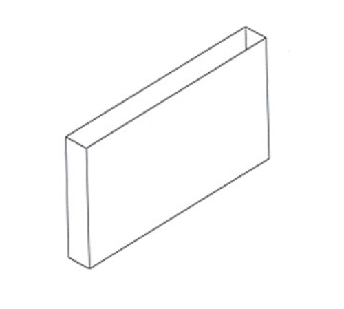 Jade R-54 54" Stainless Steel Titan High Back Riser