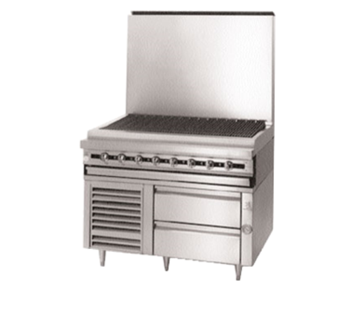 Jade JFLH-04S-T-84 84" W Stainless Steel 4 Drawers Titan Fire & Ice Freezer Base