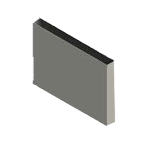 Jade R-48-BIST 48" W Stainless Steel Bistro High Back Riser