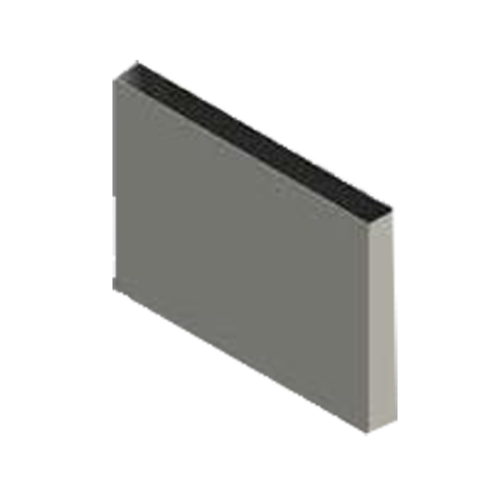 Jade R-48-BIST 48" W Stainless Steel Bistro High Back Riser