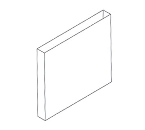 Jade DR-72 72" W Stainless Steel Titan Flue Riser