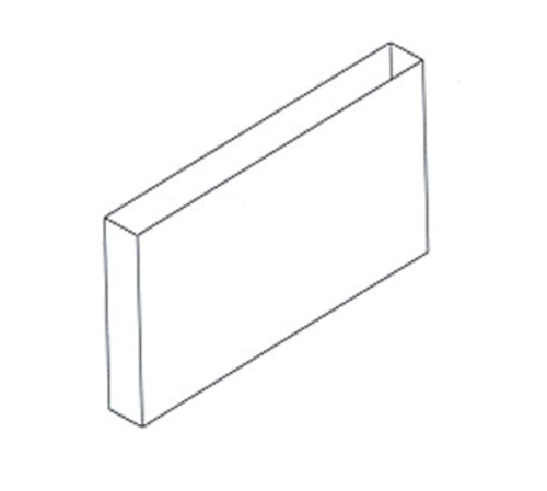 Jade R-48 48" W Stainless Steel Titan High Back Riser