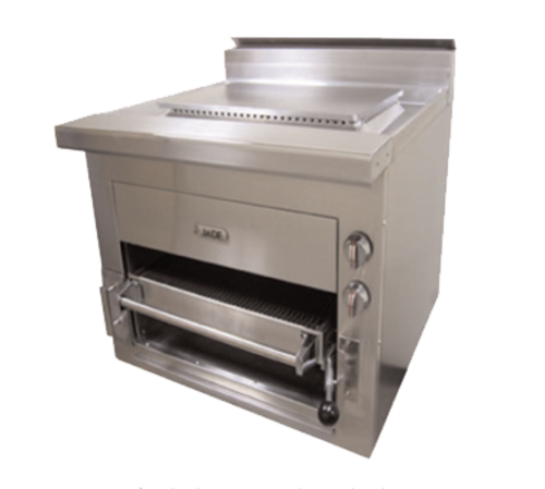 Jade JSHBI-36P-NG Stainless Steel Front and Sides Single-Deck Natural Gas Titan Heavy Duty Upright Infrared Plancha Broiler - 104,000 BTU