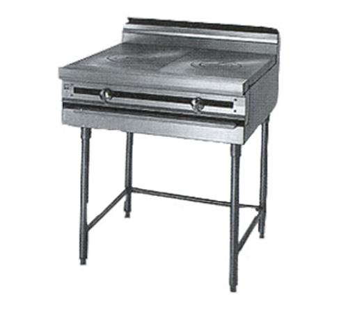 Jade JMRH-1FHT-LP 18" W Liquid Propane 6" Plate Shelf Titan Heavy Duty Range - 30,0000