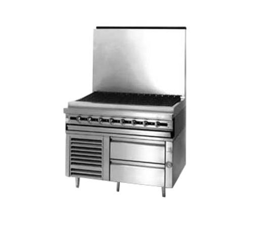 Jade JMRH-18B-LP 18" W Liquid Propane 6" Plate Shelf Titan Heavy Duty Range - 45,000 BTU