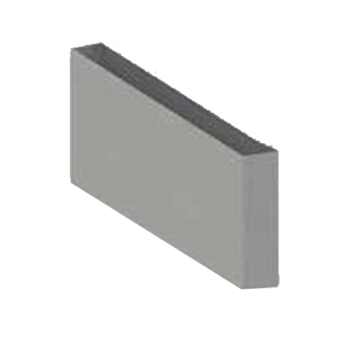 Jade SR-48-BIST 48" W Stainless Steel Bistro Short Back Riser