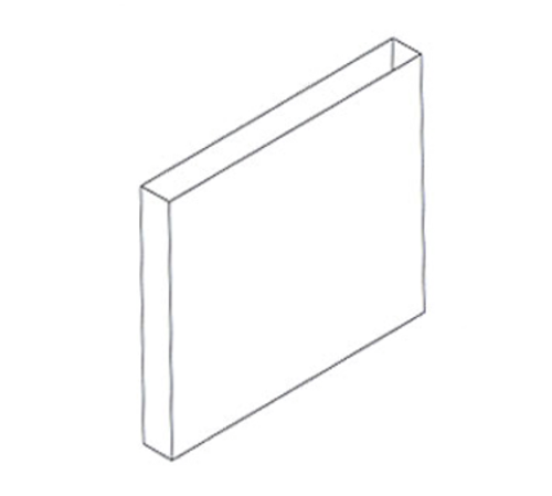 Jade DR-54 54" W Stainless Steel Titan Flue Riser