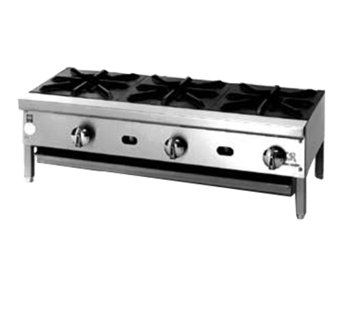 Jade JHP-212-NG 12" W Stainless Steel Countertop Natural Gas 2 Burners Supreme Hotplate - 55,000 BTU
