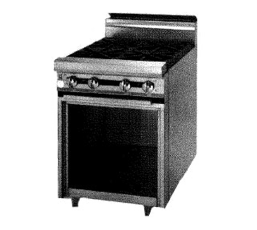 Jade JTRH-2-A-LP 12" W Liquid Propane 6" Plate Shelf Titan Heavy Duty Range - 70,000 BTU