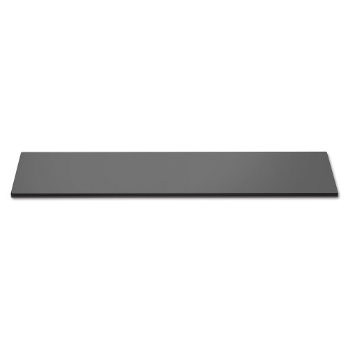 Rosseto SG015 33.5" x 7.88" Black Rectangular Acrylic Narrow Display Surface