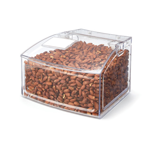 Rosseto SA130 1.5 Gal. Clear Rectangular Plexiglass BULKshop Scoop Bin
