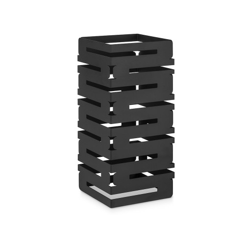 Rosseto SM241 8" W Black Stainless Steel Square Modular Skycap Display Riser