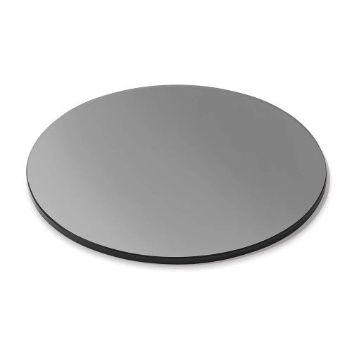 Rosseto SG004 14" Dia. Black Round Tempered Glass Display Surface