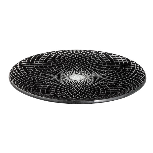 Rosseto GLS037B Black Round Spiro Platter