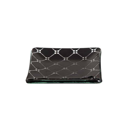 Rosseto GLS057B Black Square Zenit Mini Plate