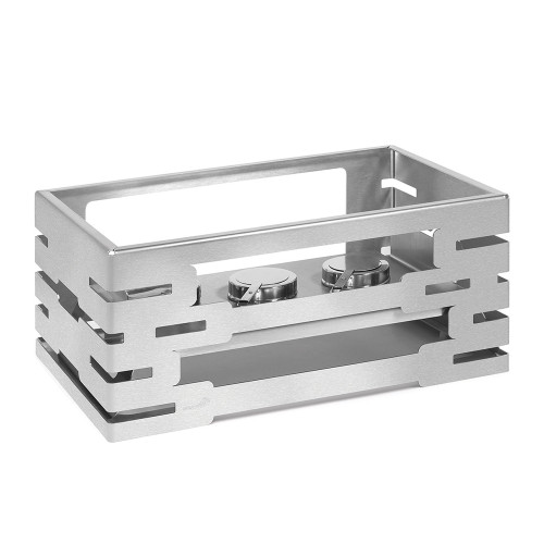 Rosseto SM191 21.6" W Stainless Steel Burner Stand Rectangular Multi-Chef Warmer