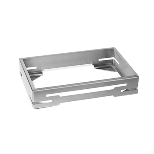 Rosseto SM230 21.6" W Silver Stainless Steel Rectangular Stackable Multi-Chef Serving Station Base