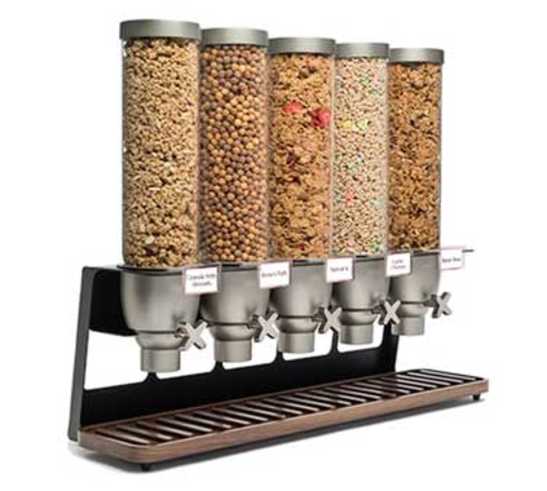 Rosseto EZ522 (5) 1.3 Gal. Black Matte Steel Stand Countertop EZ-SERV Dispenser