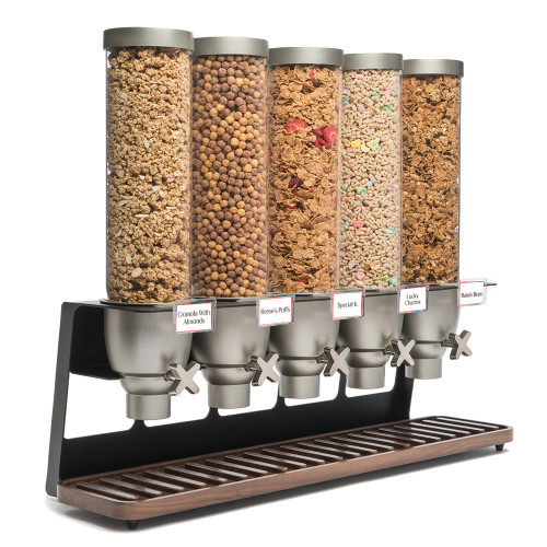 Rosseto EZ522 (5) 1.3 Gal. Black Matte Steel Stand Countertop EZ-SERV Dispenser