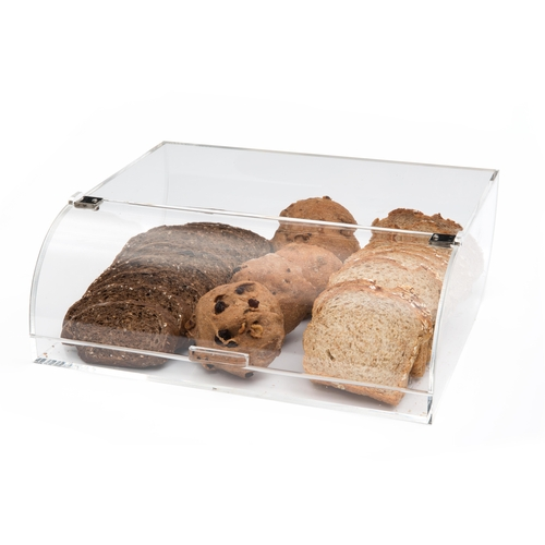 Rosseto BAKST2248 16.9" x 15" x 7.9" H Clear Rectangular Acrylic Single Bin Countertop Bakery Display Case