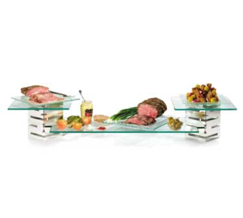 Rosseto SK001 36.5" W Silver Metal Square Skycap Starter Kit