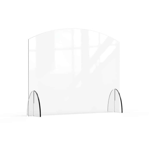 Rosseto AG009 36" W x 28" H Clear Acrylic Avant Guarde Sneeze Guard or Health Safety Shield