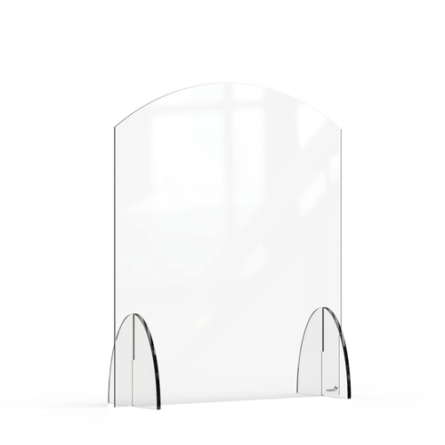 Rosseto AG007 24" W x 28" H Clear Acrylic Avant Guarde Sneeze Guard or Health Safety Shield