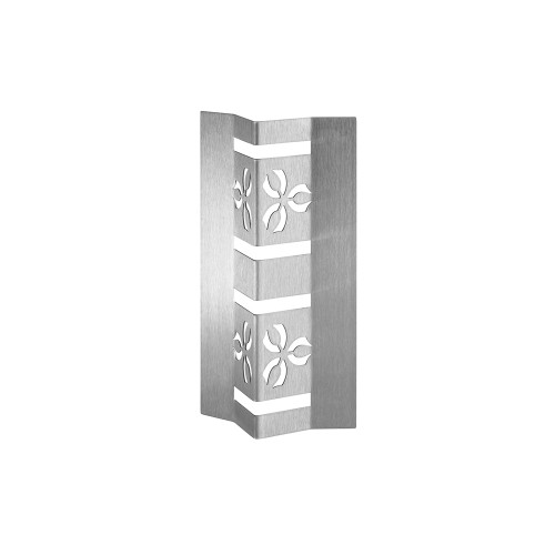 Rosseto SM293 6.38" W Silver Stainless Steel Free Form with Protective Coating Iris Riser