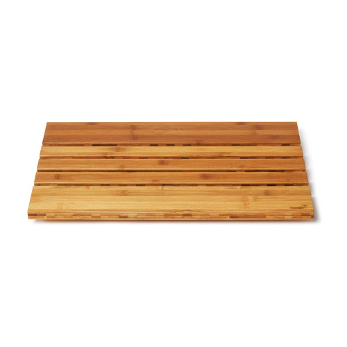 Rosseto BP004 21.38" W x 34.58" D Natural Finish Slatted Rectangular Wood Multi-Chef Serving Board without Handle
