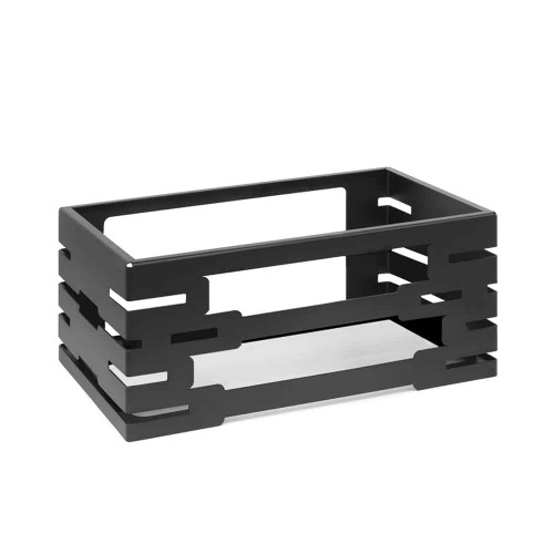 Rosseto SM345 21.6" W Black Steel Rectangular Multi Chef Base