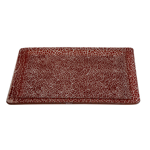 Rosseto GLS044C Cognac Round Foglia Platter