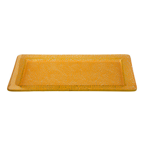 Rosseto GLS045M Mustard Rectangular Foglia Platter