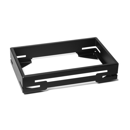 Rosseto SM235 21.6" W Black Stainless Steel Rectangular Stackable Multi-Chef Serving Station Base