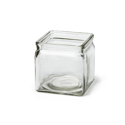 Rosseto GLS024 24 Oz. Clear Glass Square Jar (Set of 3)