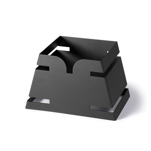 Rosseto LD136 11.65" W Black Stainless Steel Trapezoid Pyramid Skycap Riser