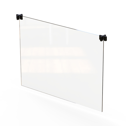 Rosseto TD001 17.84" W x 20" H Clear Acrylic Free-Standing Avant Guarde Tabletop Divider (Set of 4)