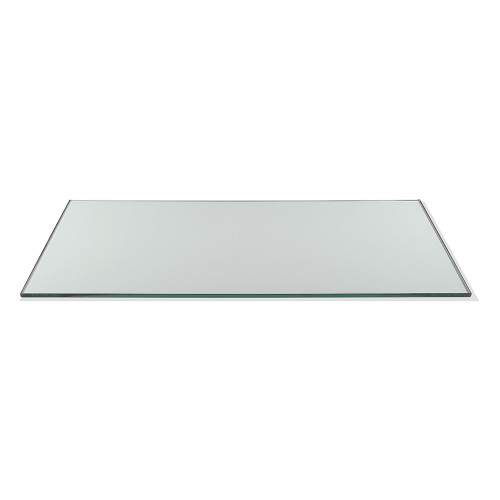 Rosseto GTR33 33.5" x 14" Clear Rectangular Tempered Glass Wide Display Surface