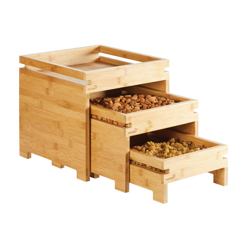 Rosseto BD131 12" W Natural Wood Rectangular Natura Box Stand