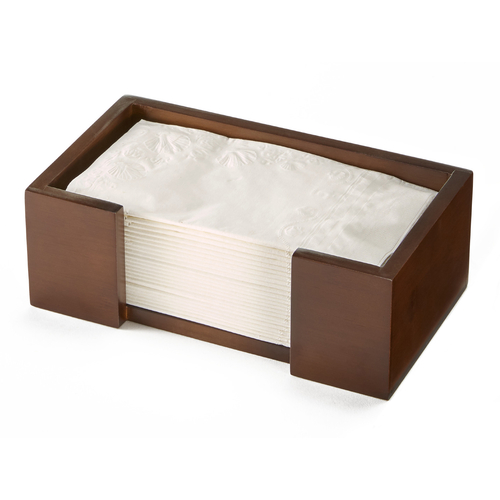 Rosseto SB115 Dark Finish Bamboo Rectangular Natura Nite Napkin Holder