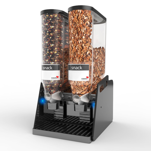 Rosseto DS206 (2) 3.5 Gal. Countertop Pro Bulk Dry Product Dispenser