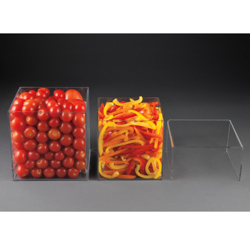 Rosseto FBDC091 7.5" H Clear Plastic Square Cubisers Riser Set