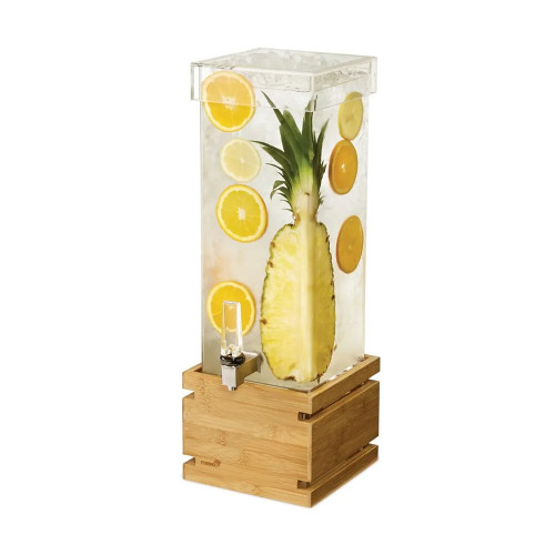 Rosseto LD179 2 Gal. Clear Acrylic Square Beverage Dispenser