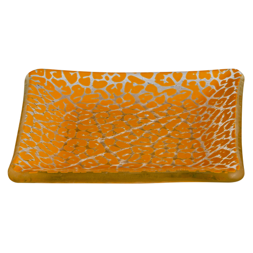 Rosseto GLS058M Mustard Square Foglia Mini Plate