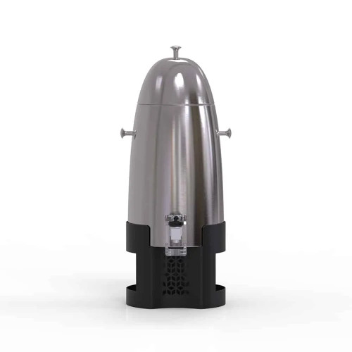 Rosseto LD201 3 Gal. Black Stainless Steel Round Mosaic Coffee Urn
