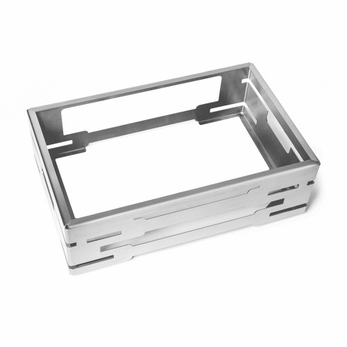 Rosseto SM344 21.6" W Silver Stainless Steel Rectangular Multi Chef Base