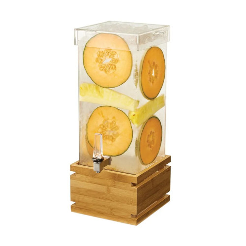 Rosseto LD180 4 Gal. Clear Acrylic Square Beverage Dispenser