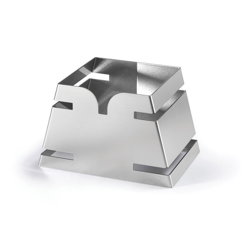 Rosseto LD137 10.35" W Silver Stainless Steel Trapezoid Protective Coating Skycap Riser